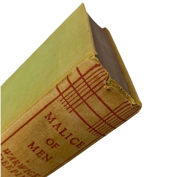 Vintage Book Malice of Men by Warwick Deeping First American Edition 1938 - Picture 9 of 11